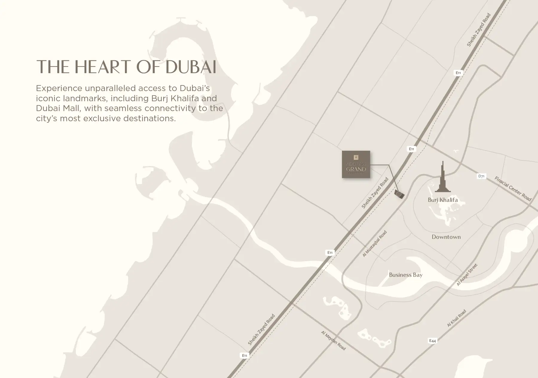 Address Grand Downtown Dubai by Nshama Location Image