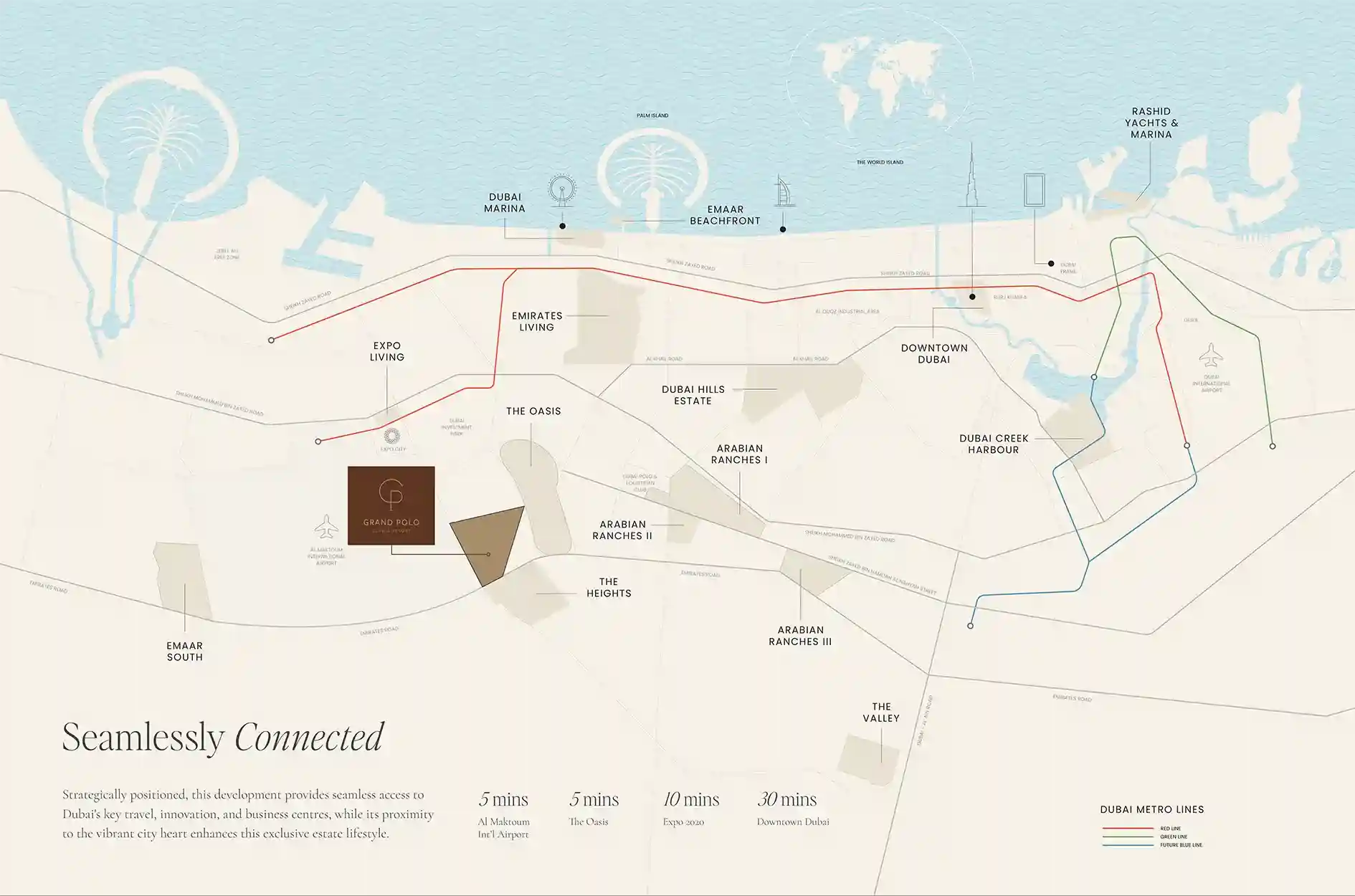 Chevalia Estate 2 by Emaar at Grand Polo Club & Resort Location Image