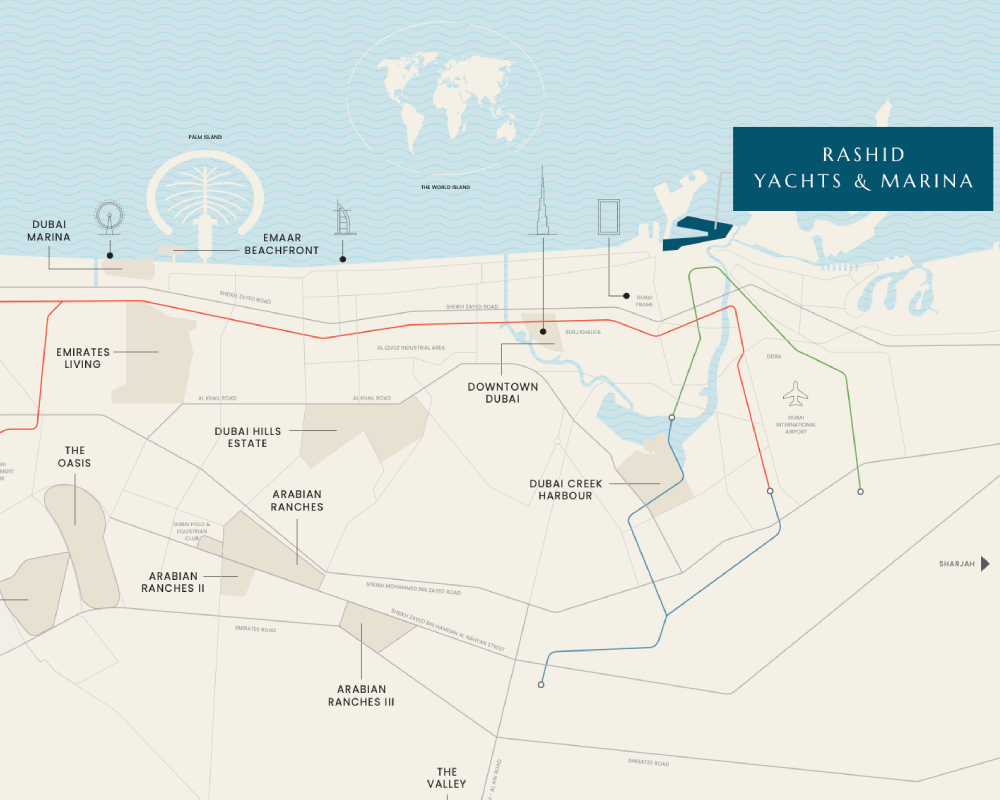Emaar Fior 1 at Rashid Yachts & Marina, Dubai Location Image