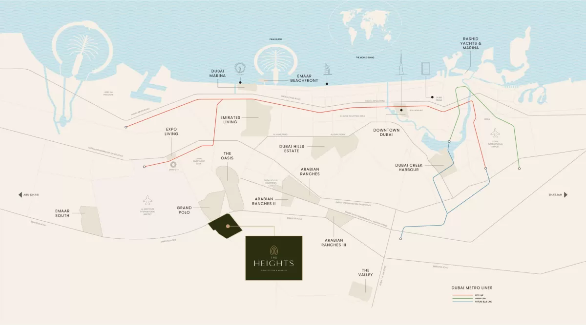 Location map of EMAAR Serro